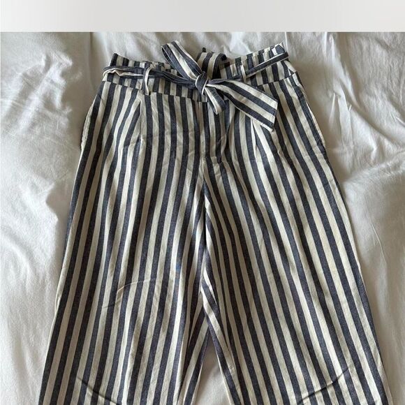 Zara Trafaluc Ultralight Wide Leg high waist Cropped Pants M - Picture 2 of 10